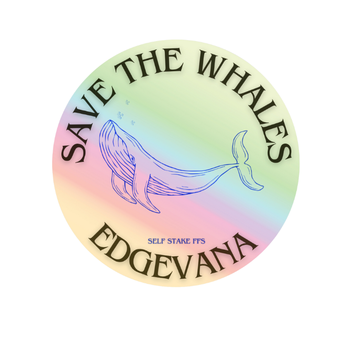 Save the Whales Decal